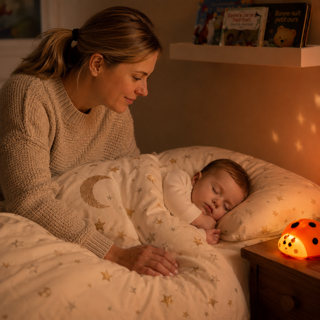 Veilleuse bébé | Silencieuse et sécurisée