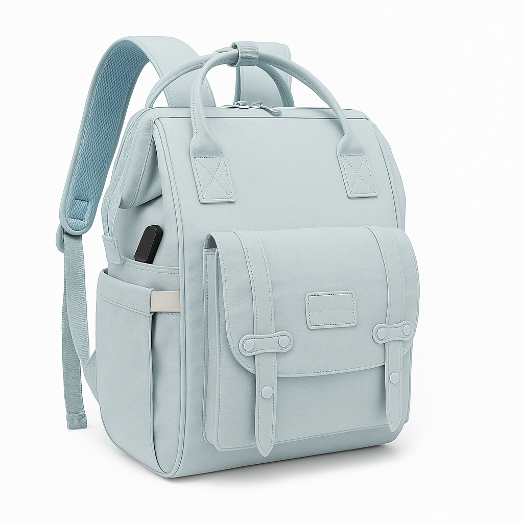 sac a langer bleu ciel